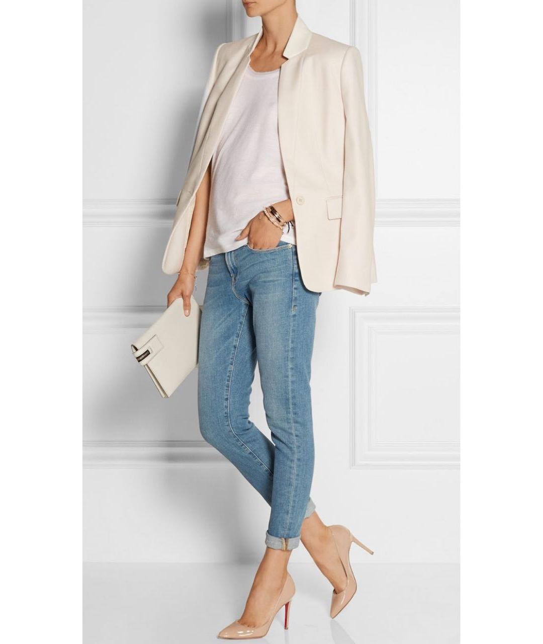 CHRISTIAN LOUBOUTIN Бежевые туфли из лакированной кожи, фото 8