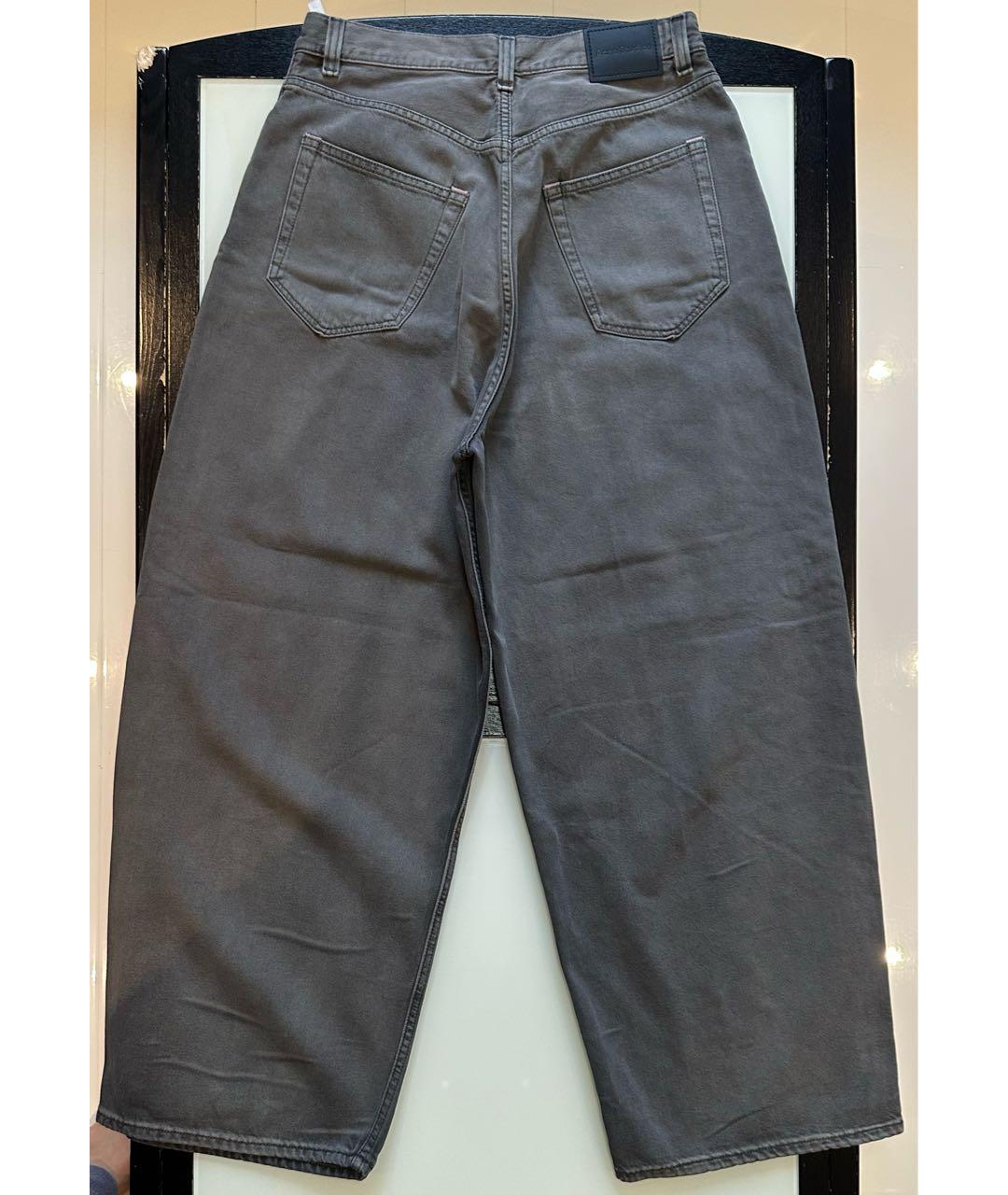 ACNE STUDIOS Серые хлопковые прямые джинсы, фото 9