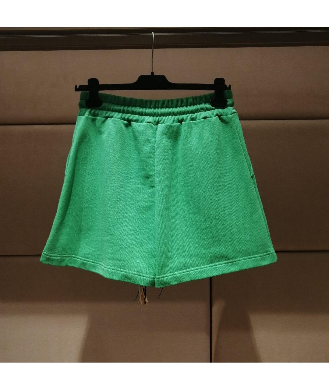 MSGM Зеленые хлопковые шорты, фото 2