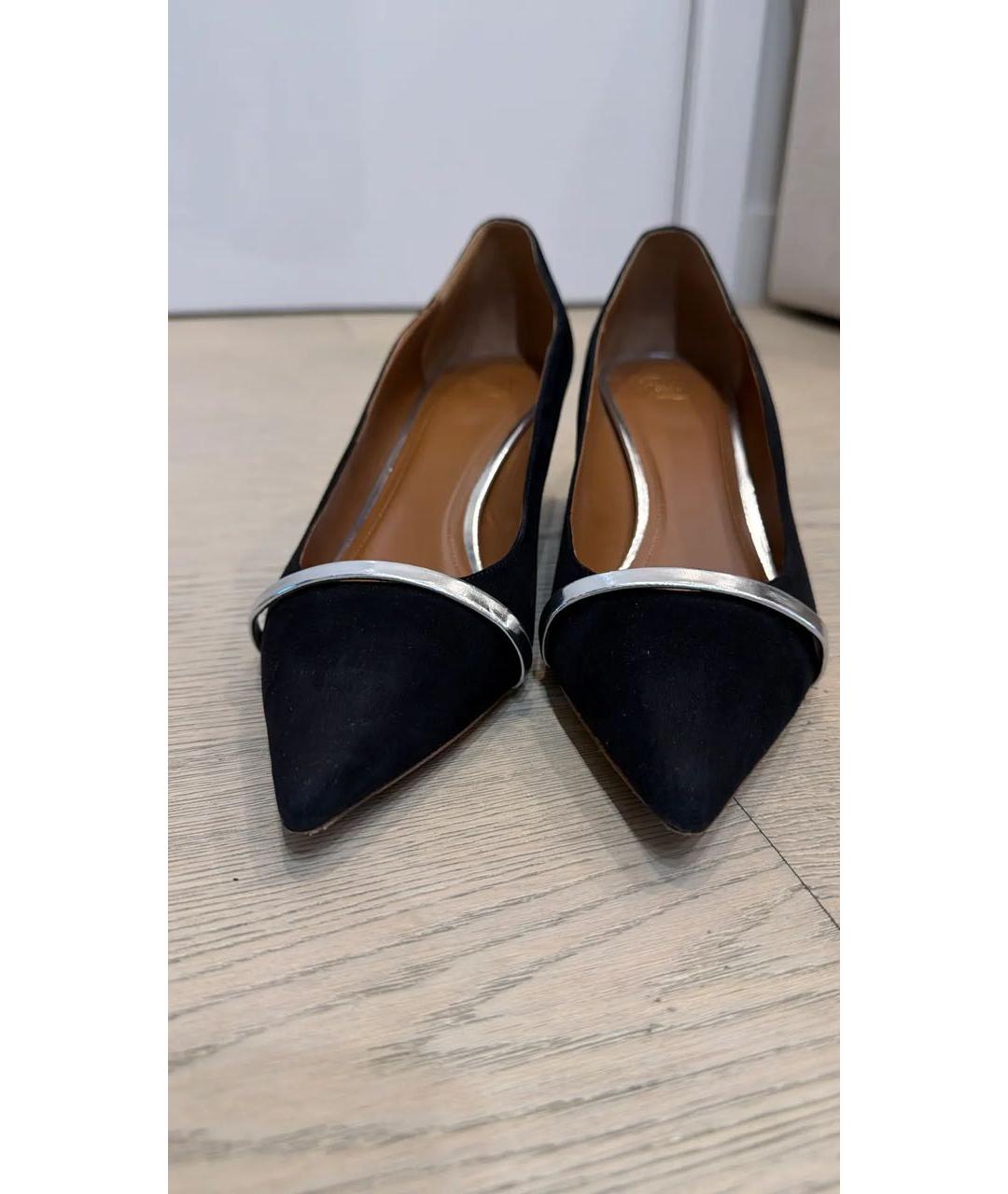 MALONE SOULIERS Черные замшевые туфли, фото 2