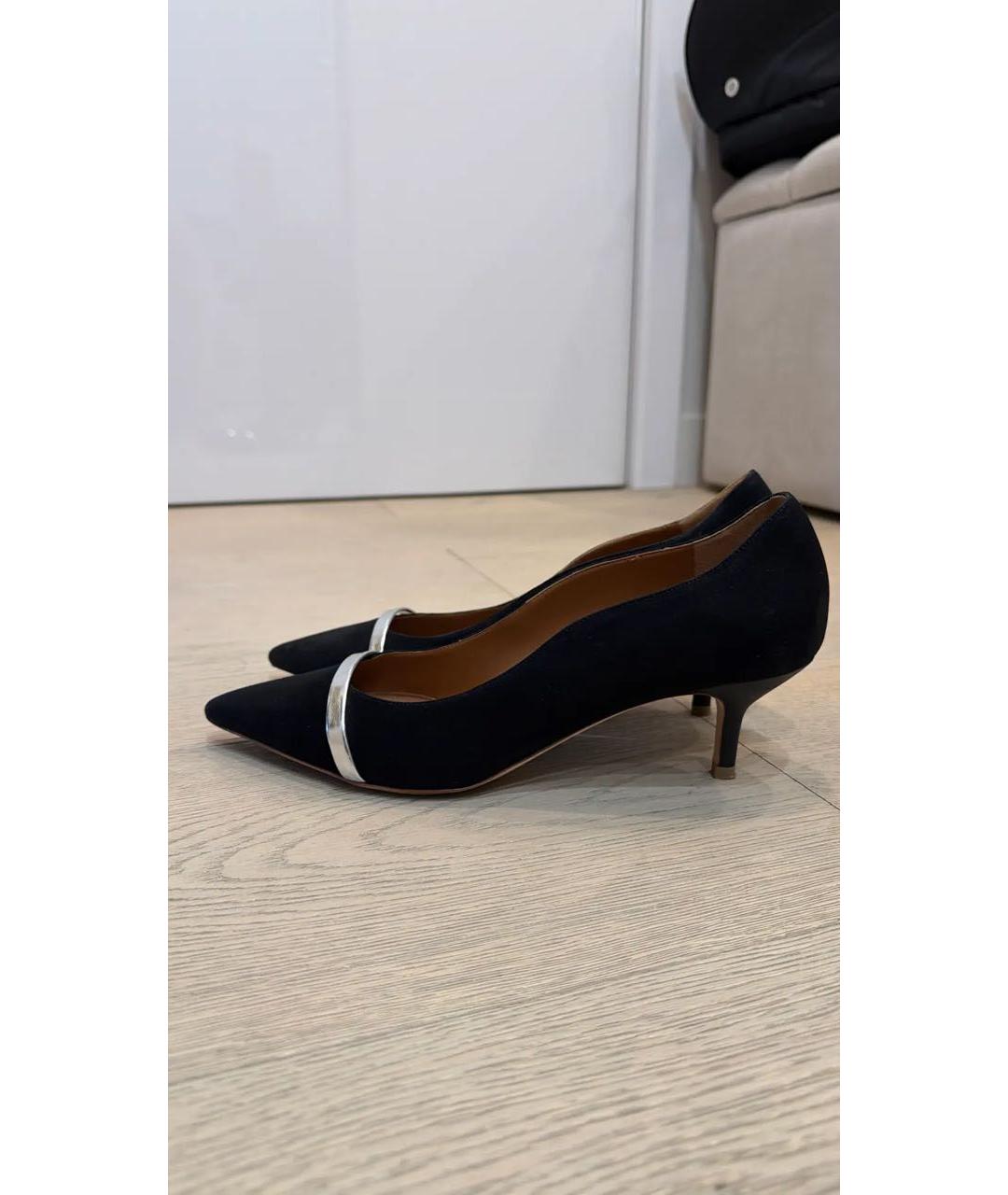 MALONE SOULIERS Черные замшевые туфли, фото 5