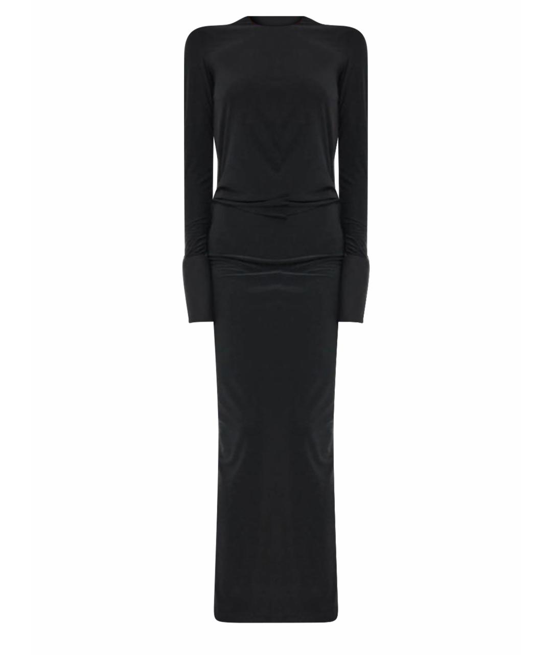 DARKPARK Черное полиэстеровое повседневное платье, фото 1