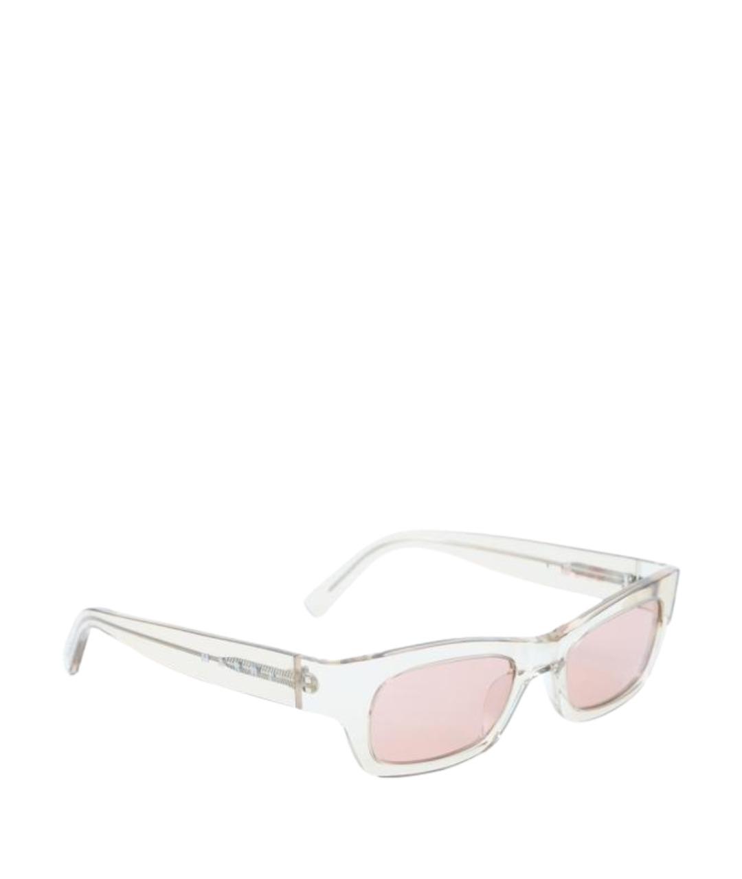 MARNI Бежевые пластиковые солнцезащитные очки, фото 1