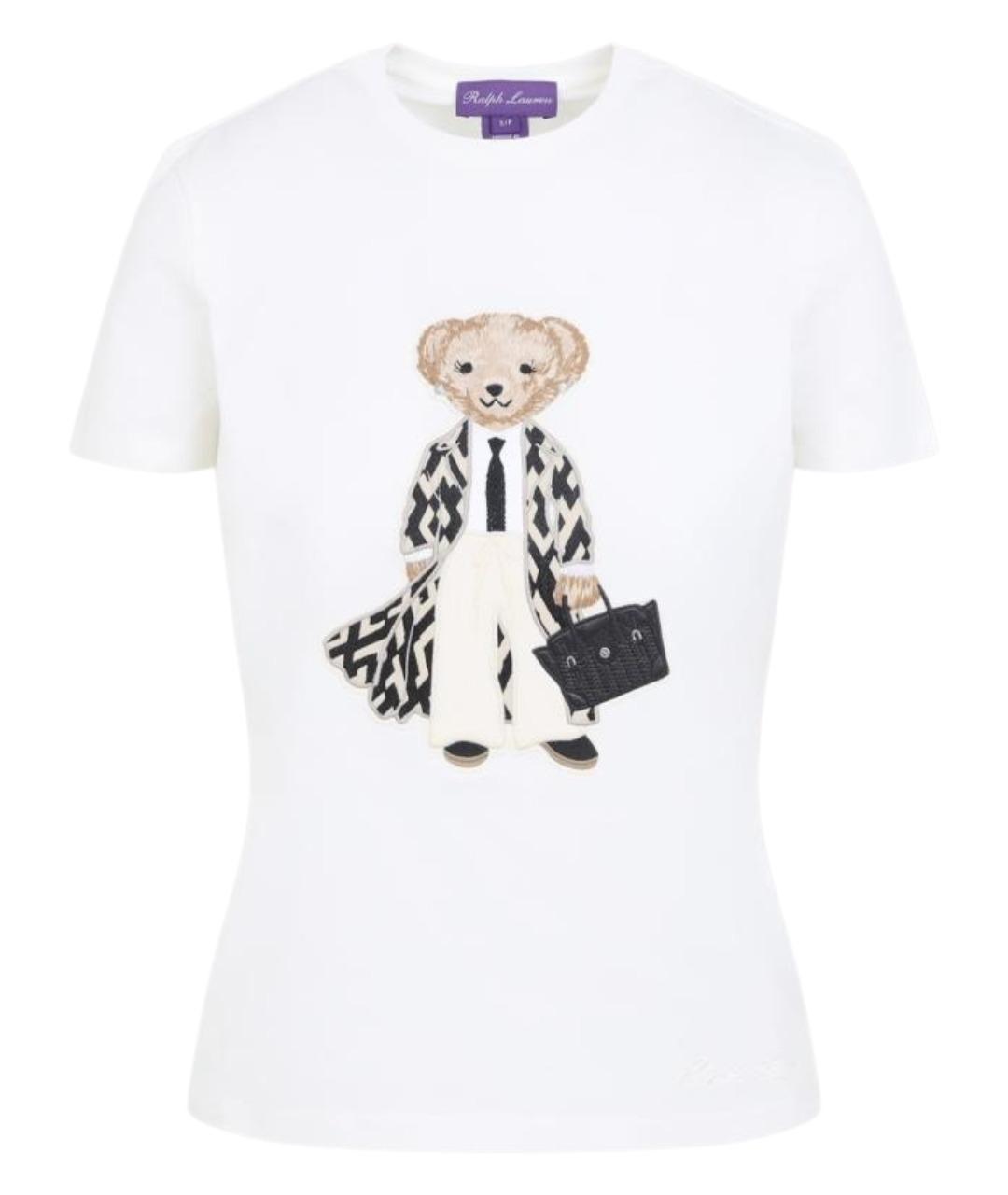 RALPH LAUREN COLLECTION Белая хлопковая футболка, фото 1