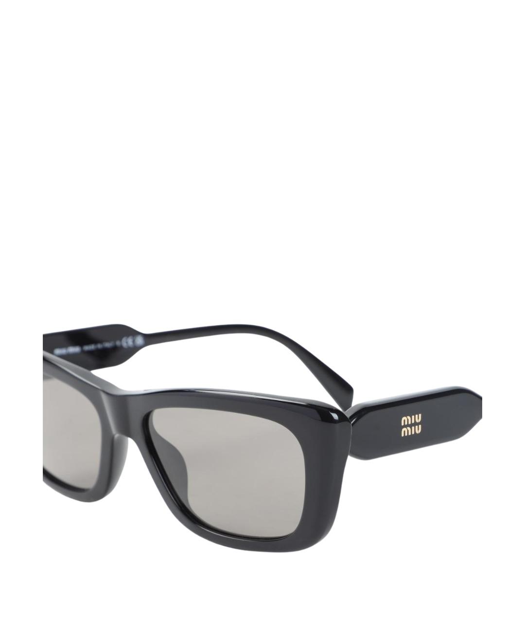 MIU MIU Черные солнцезащитные очки, фото 3