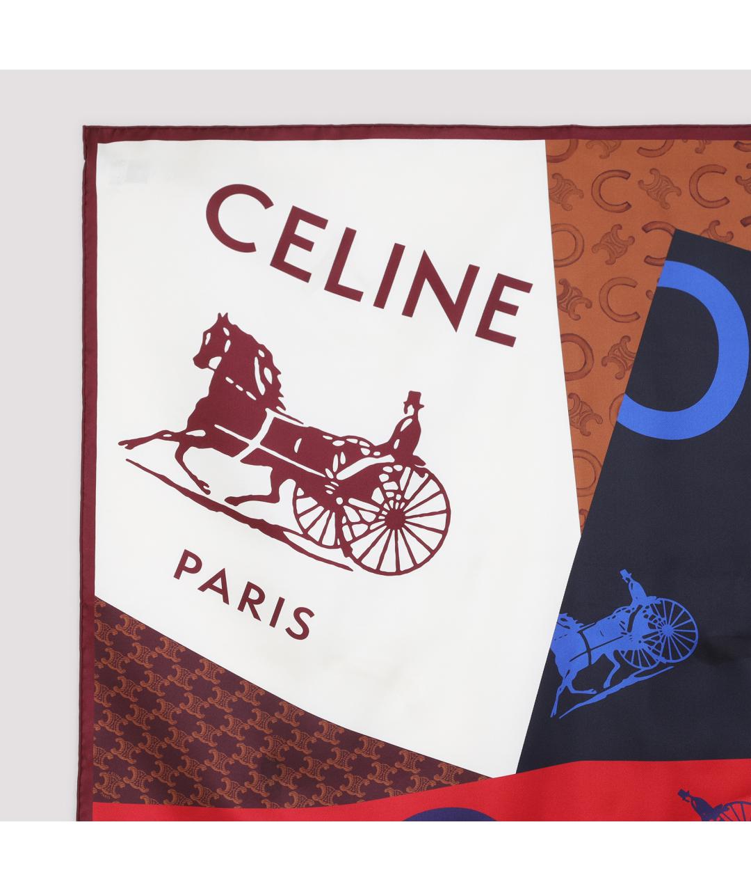 CELINE Мульти шелковый платок, фото 3
