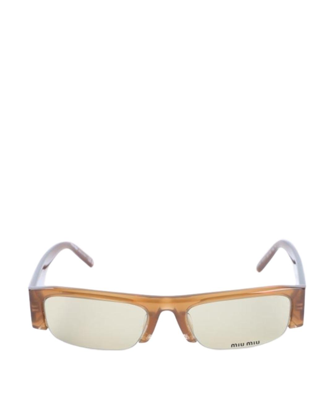 MIU MIU Коричневые солнцезащитные очки, фото 2