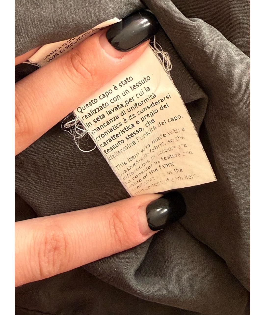 P.A.R.O.S.H. Хаки хлопковое коктейльное платье, фото 7