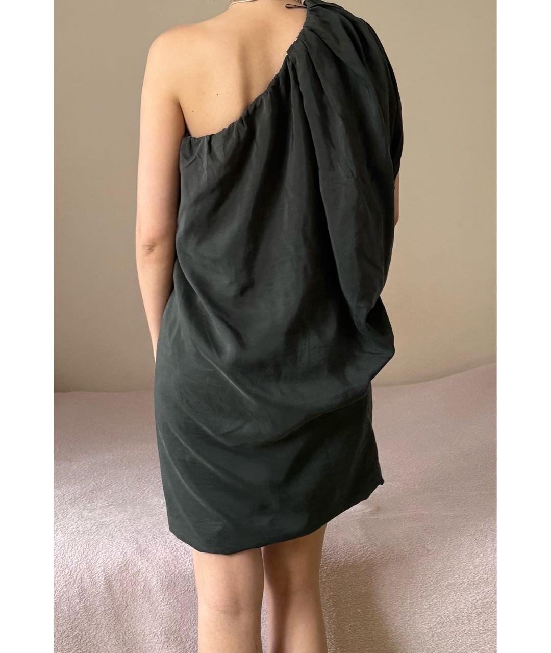 P.A.R.O.S.H. Хаки хлопковое коктейльное платье, фото 2