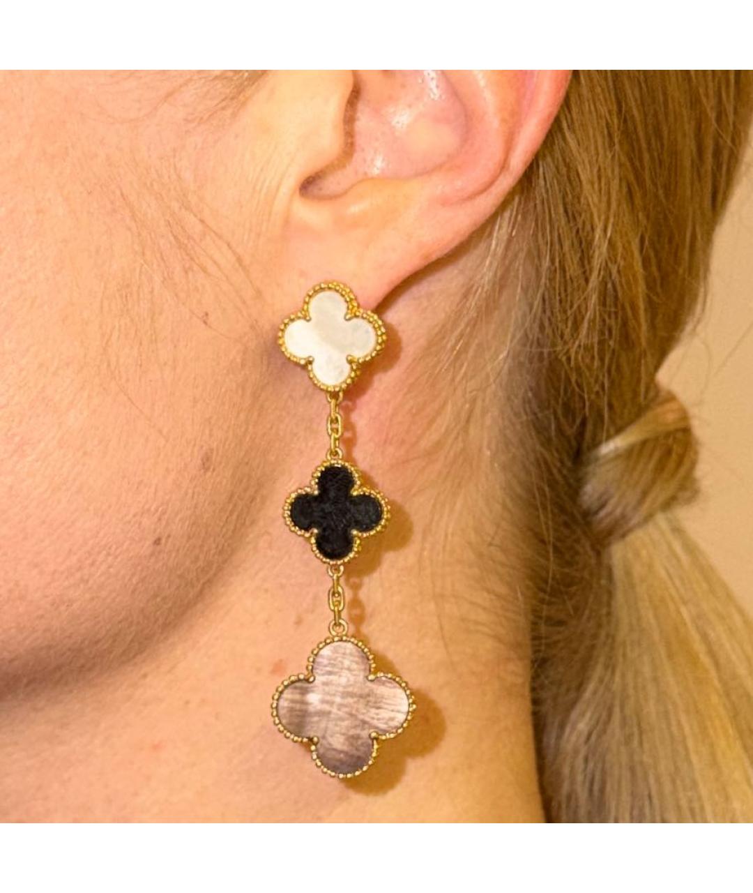 VAN CLEEF & ARPELS Золотые серьги из желтого золота, фото 4