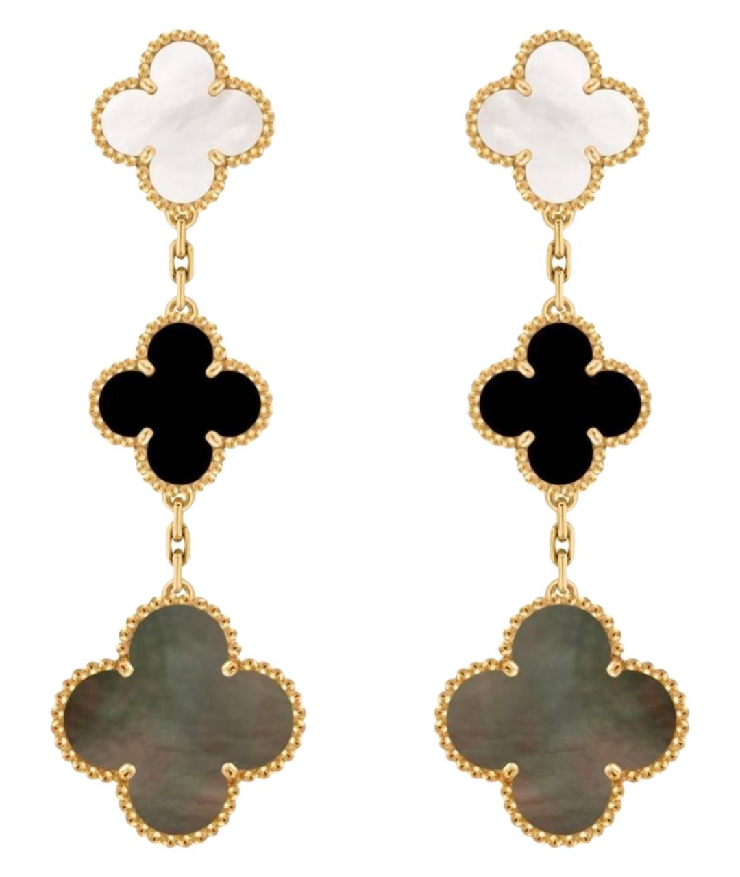 VAN CLEEF & ARPELS Золотые серьги из желтого золота, фото 1