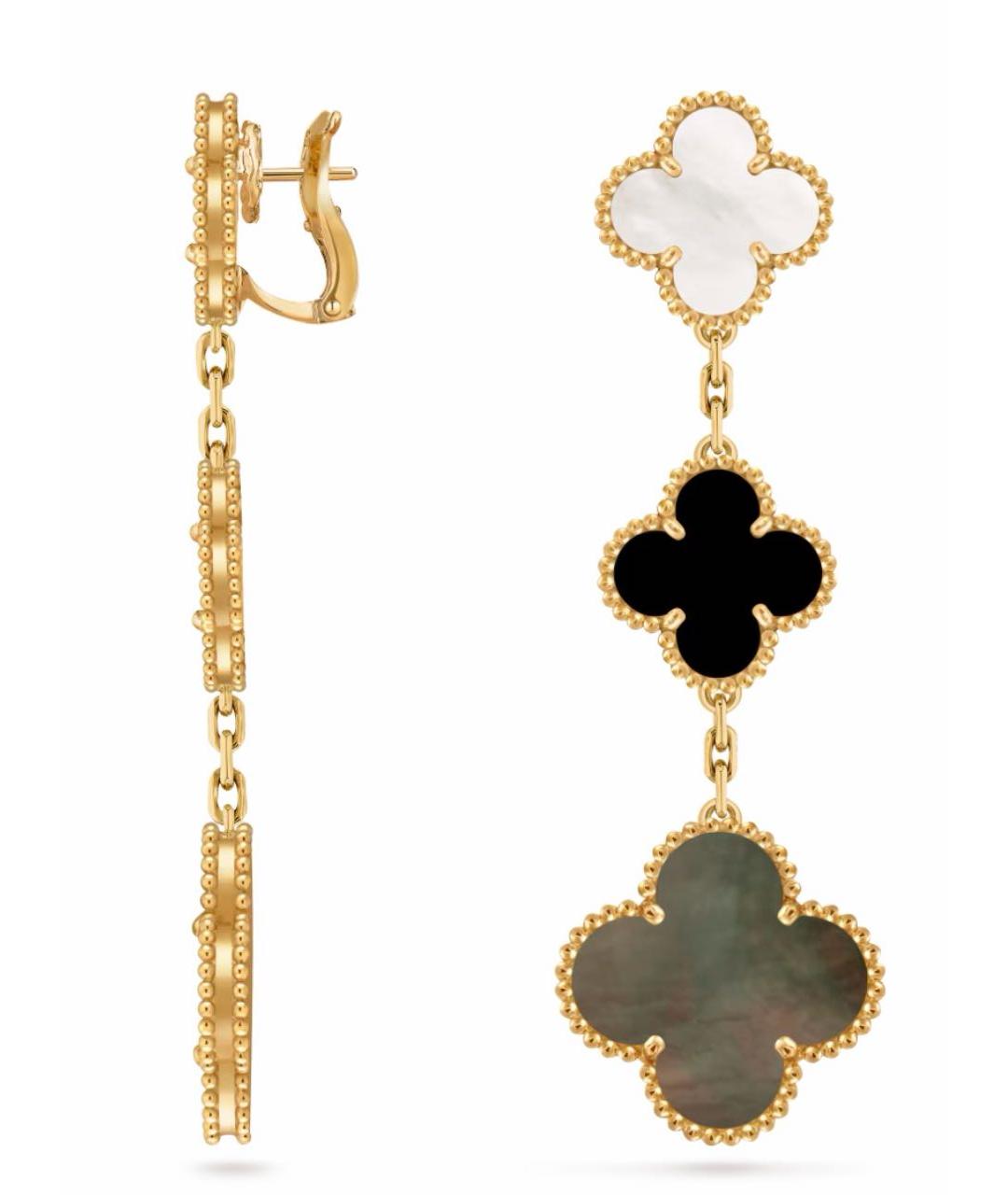 VAN CLEEF & ARPELS Золотые серьги из желтого золота, фото 2