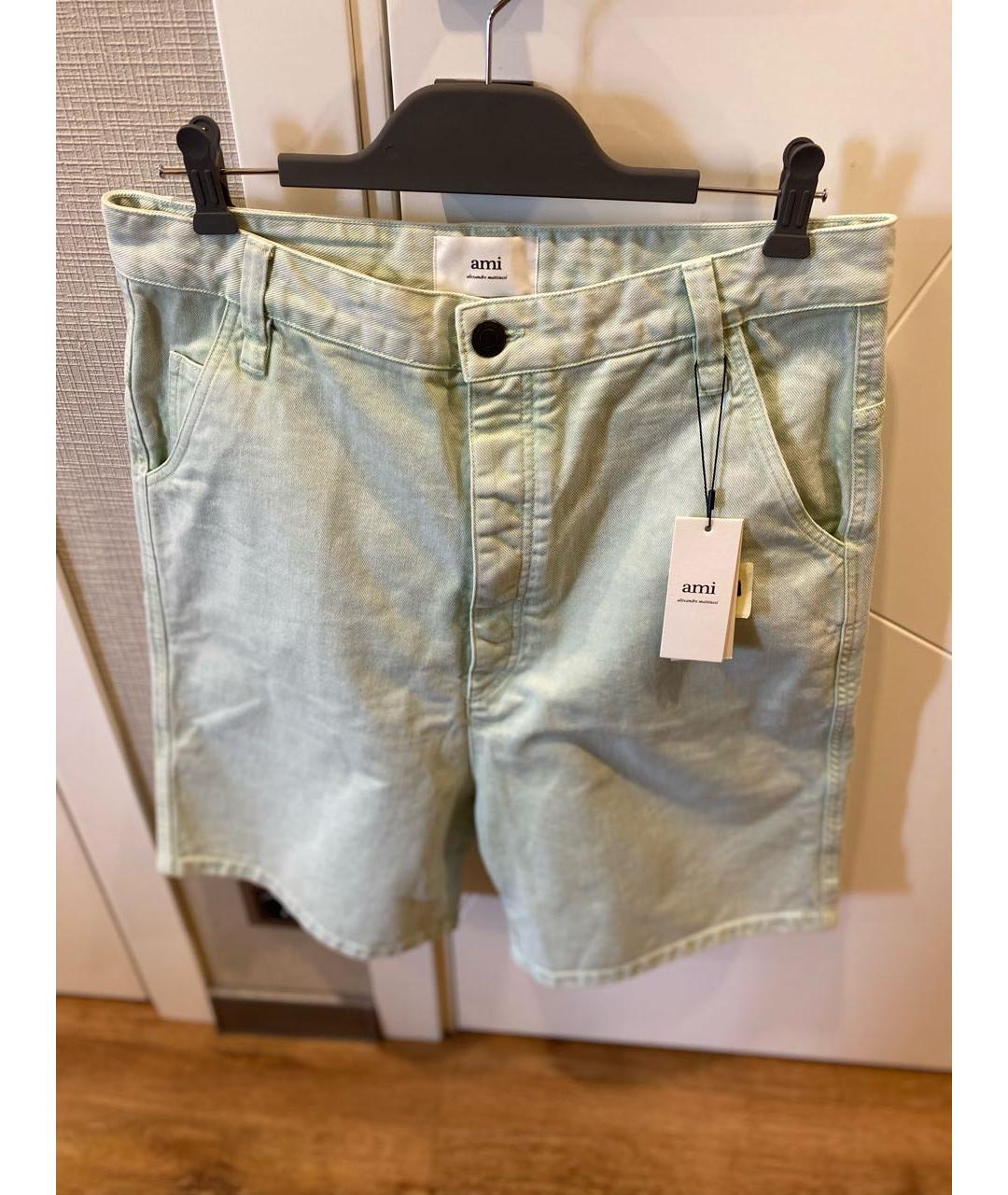 Ami Paris Салатовые хлопковые шорты, фото 9