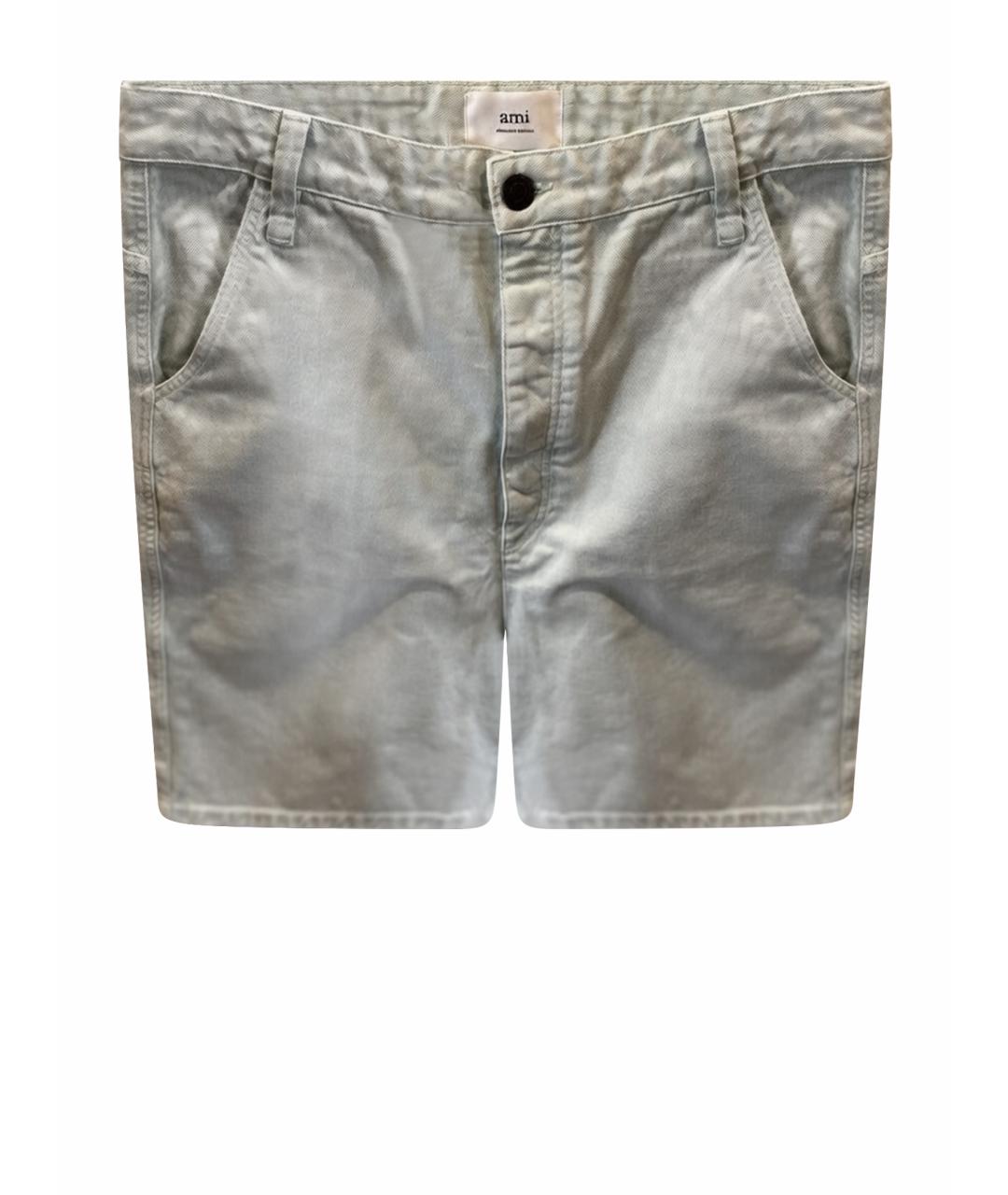 Ami Paris Салатовые хлопковые шорты, фото 1