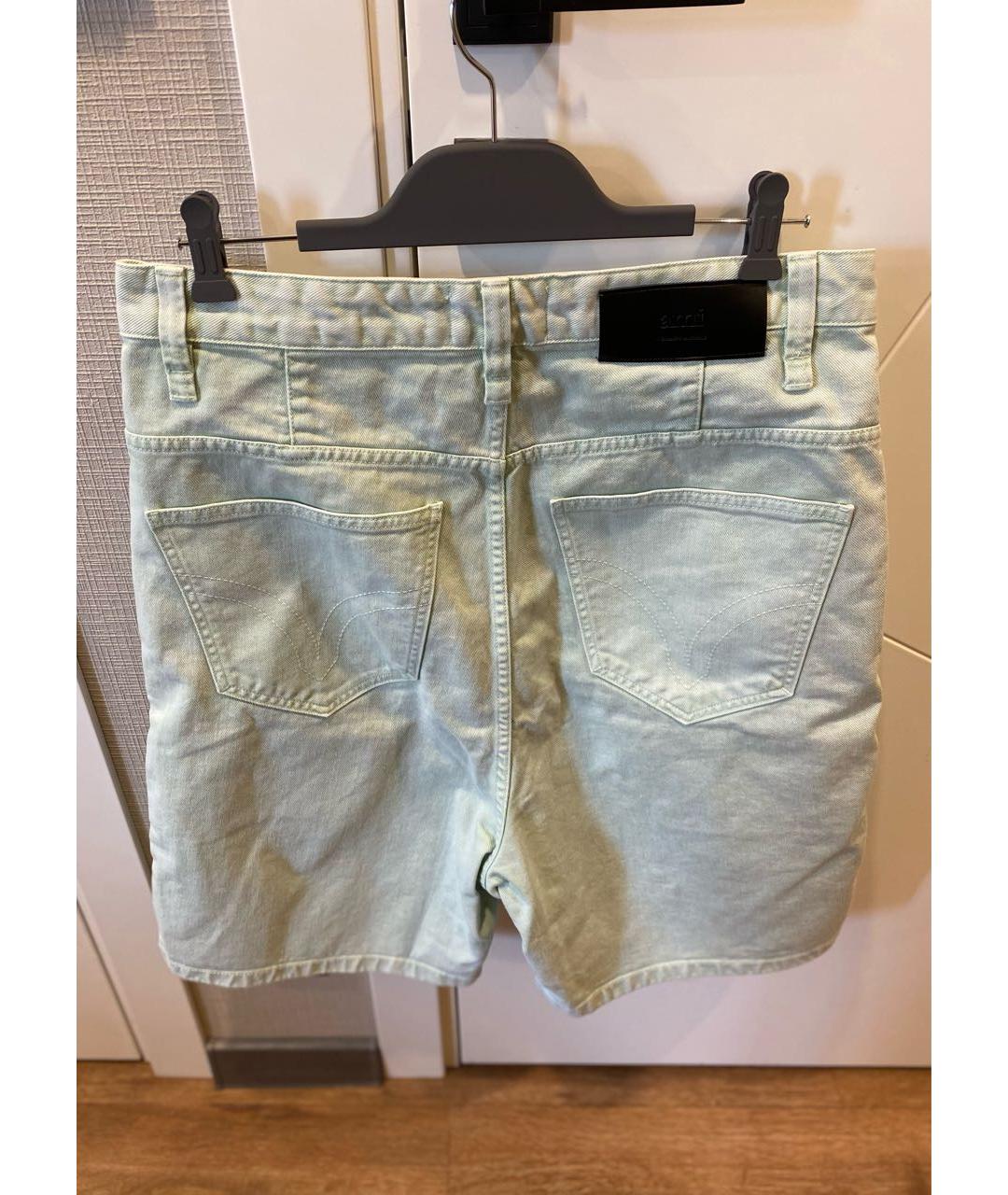 Ami Paris Салатовые хлопковые шорты, фото 2