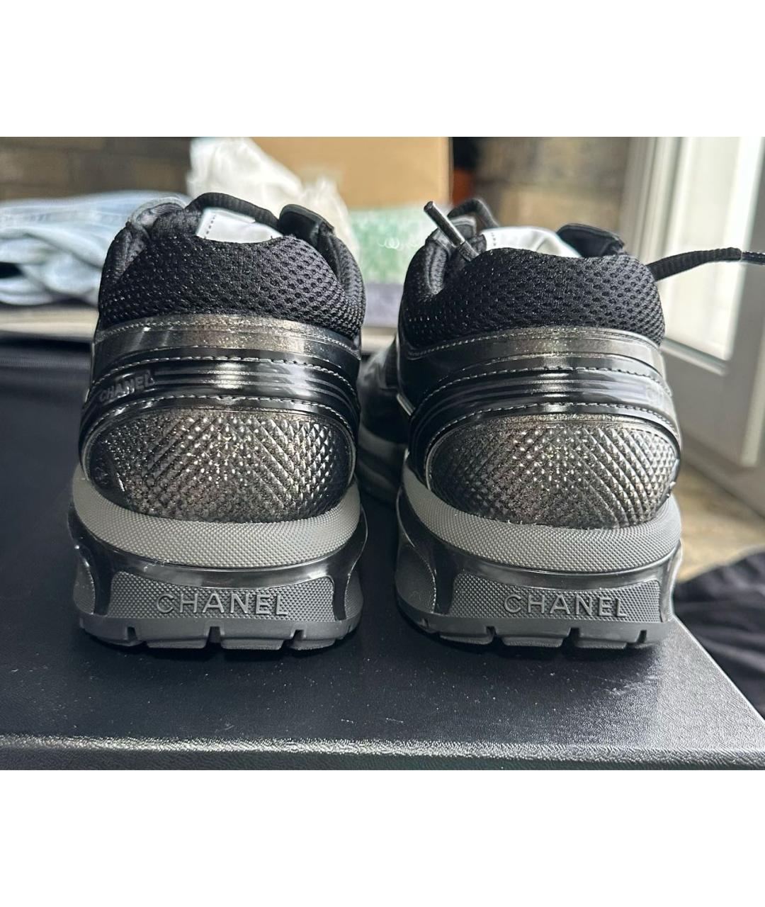 CHANEL Черные кроссовки, фото 4