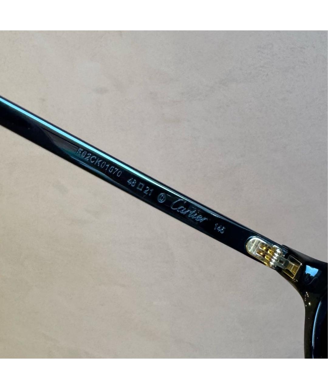 CARTIER Черные пластиковые солнцезащитные очки, фото 4