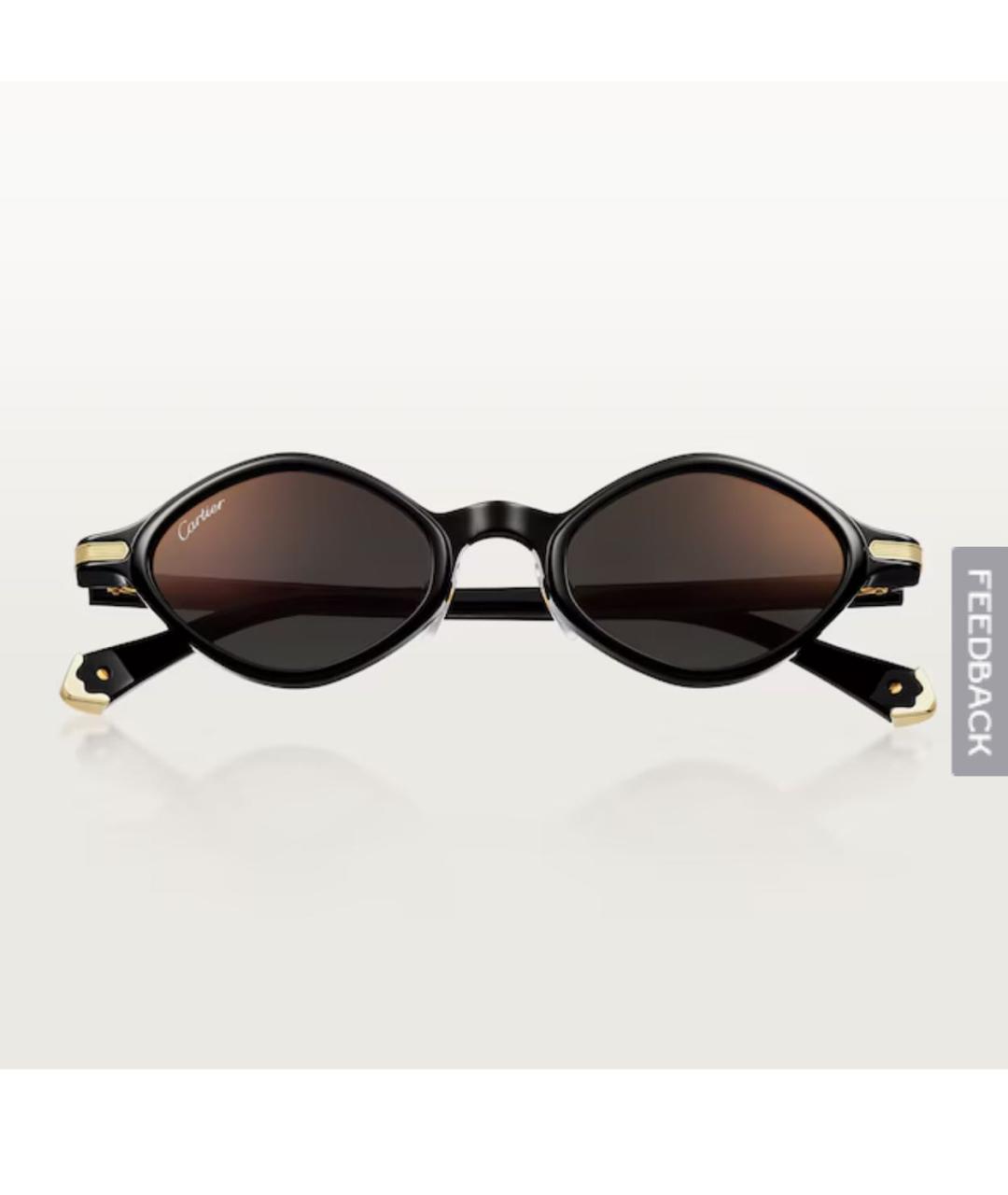 CARTIER Черные пластиковые солнцезащитные очки, фото 7