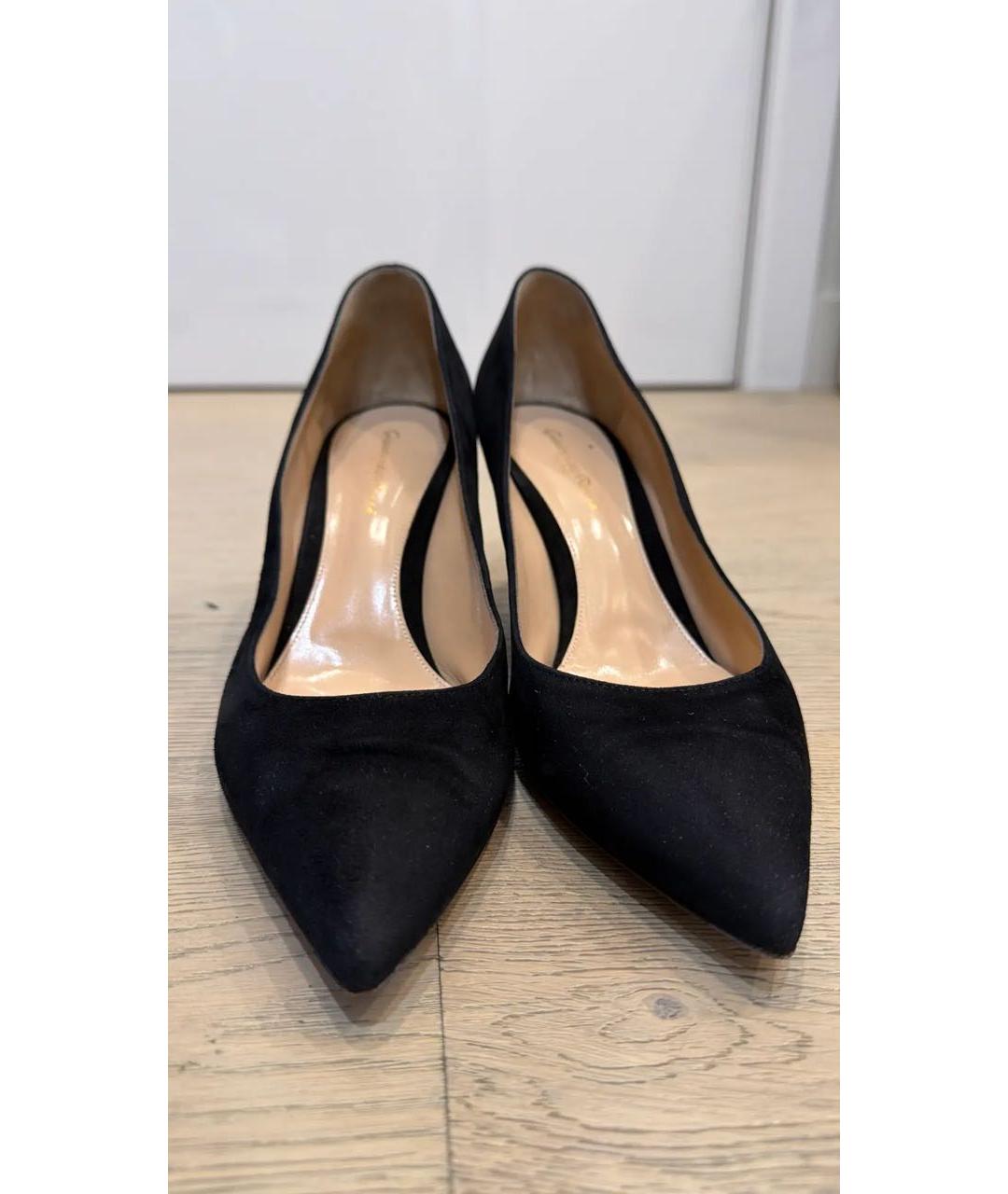 GIANVITO ROSSI Черные замшевые туфли, фото 3