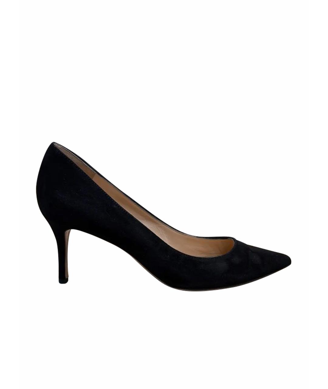 GIANVITO ROSSI Черные замшевые туфли, фото 1