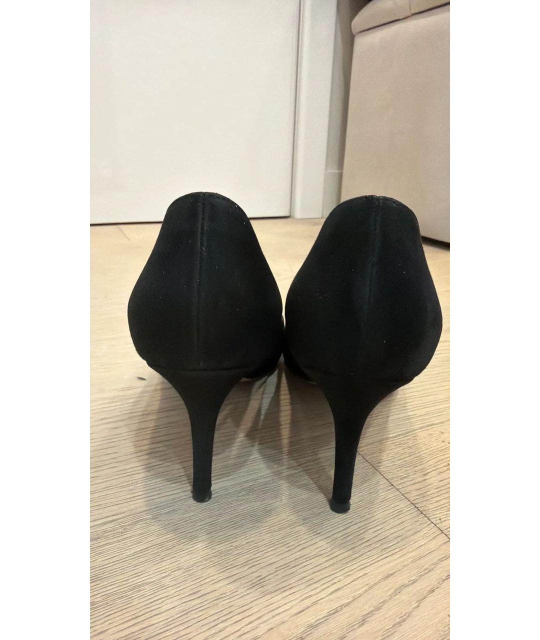 GIANVITO ROSSI Черные замшевые туфли, фото 4