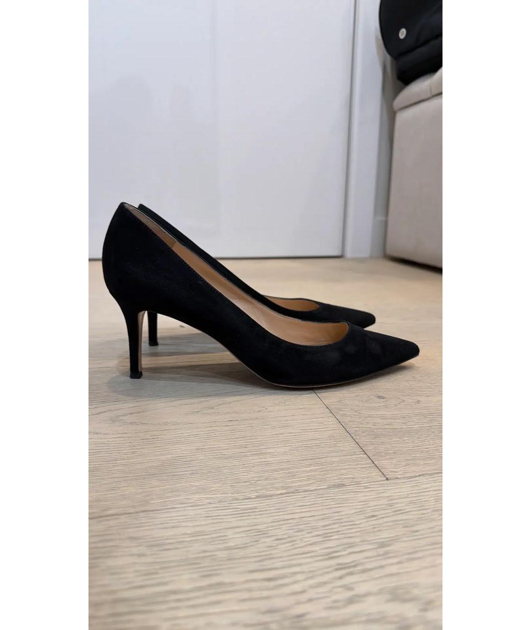 GIANVITO ROSSI Черные замшевые туфли, фото 6