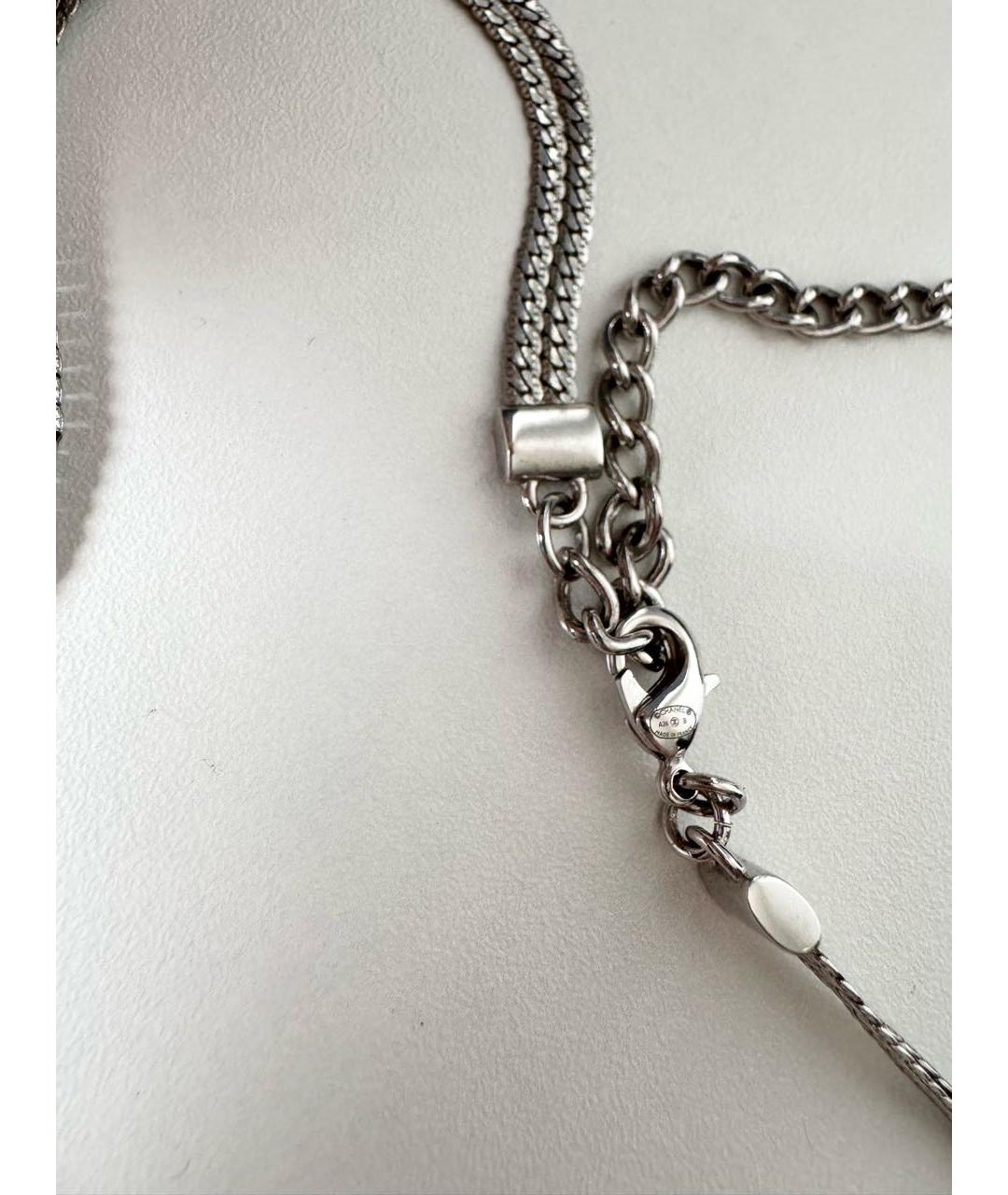 CHANEL Серебрянный металлический чокер, фото 6