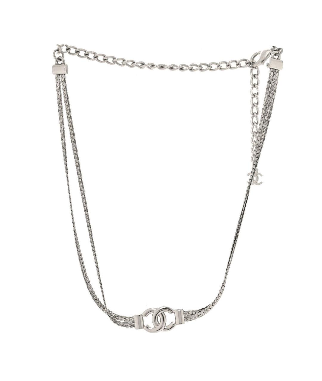 CHANEL Серебрянный металлический чокер, фото 8