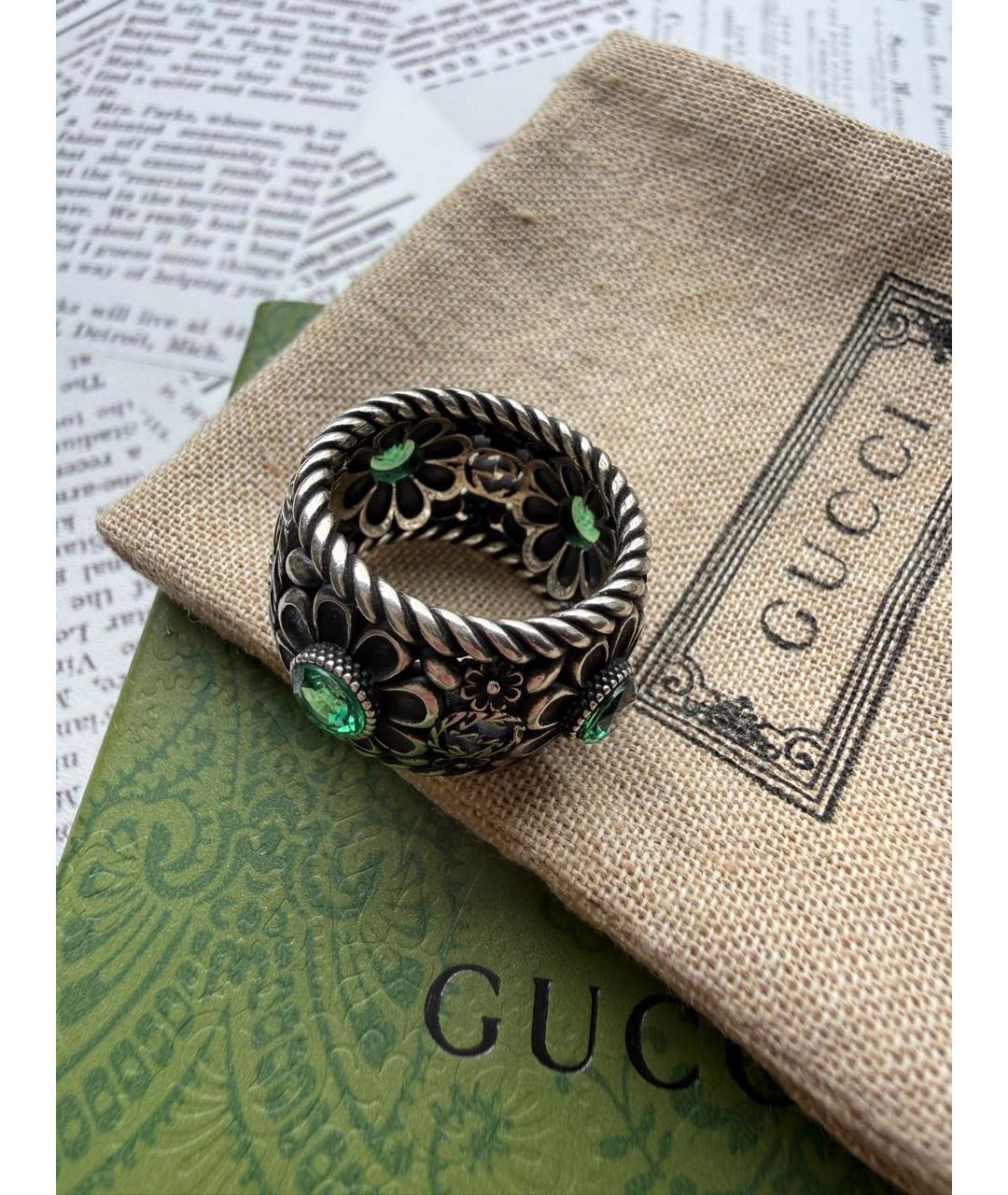 GUCCI Серебряное серебряное кольцо, фото 2