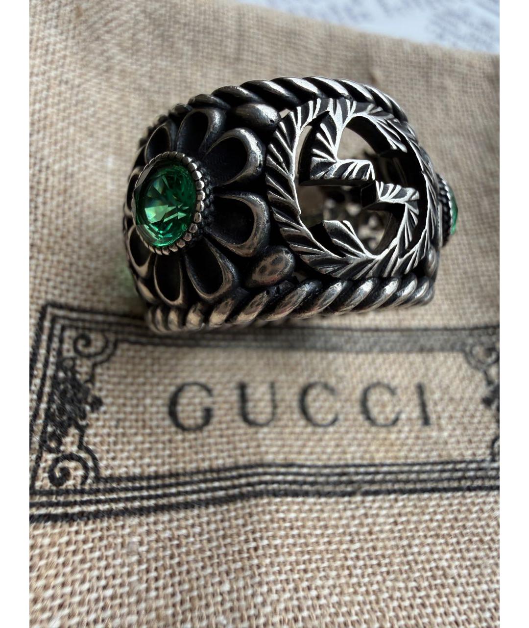 GUCCI Серебряное серебряное кольцо, фото 6