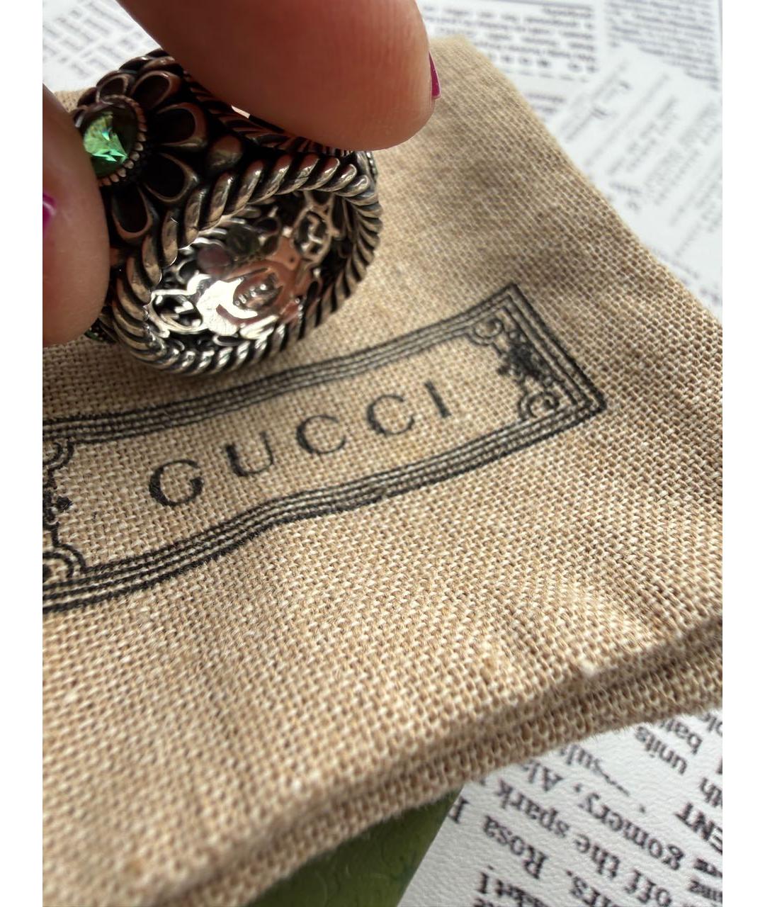 GUCCI Серебряное серебряное кольцо, фото 5