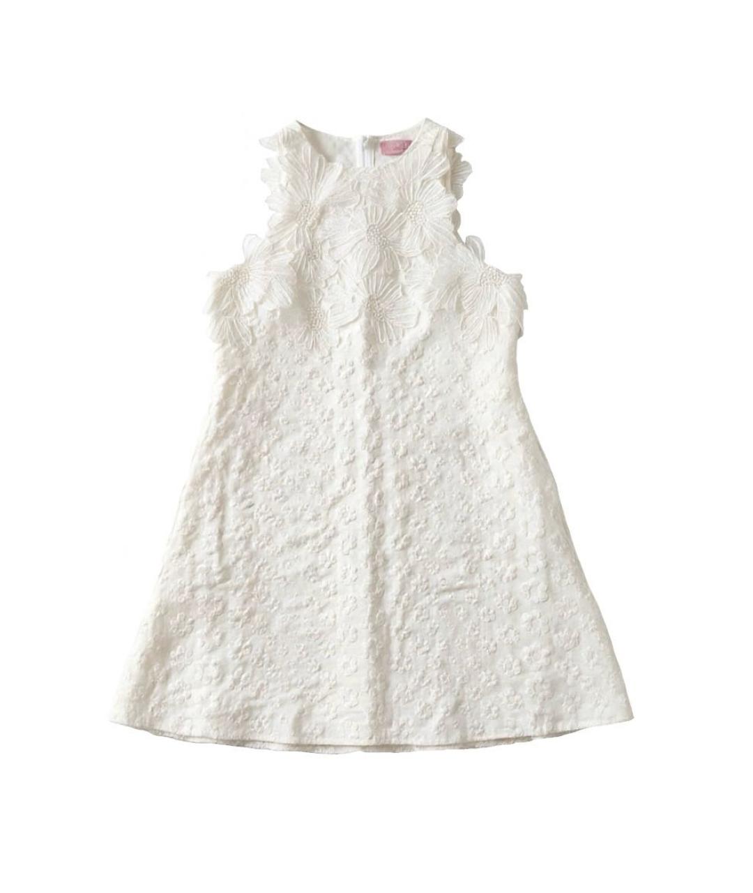 GIAMBA Белое полиэстеровое коктейльное платье, фото 9