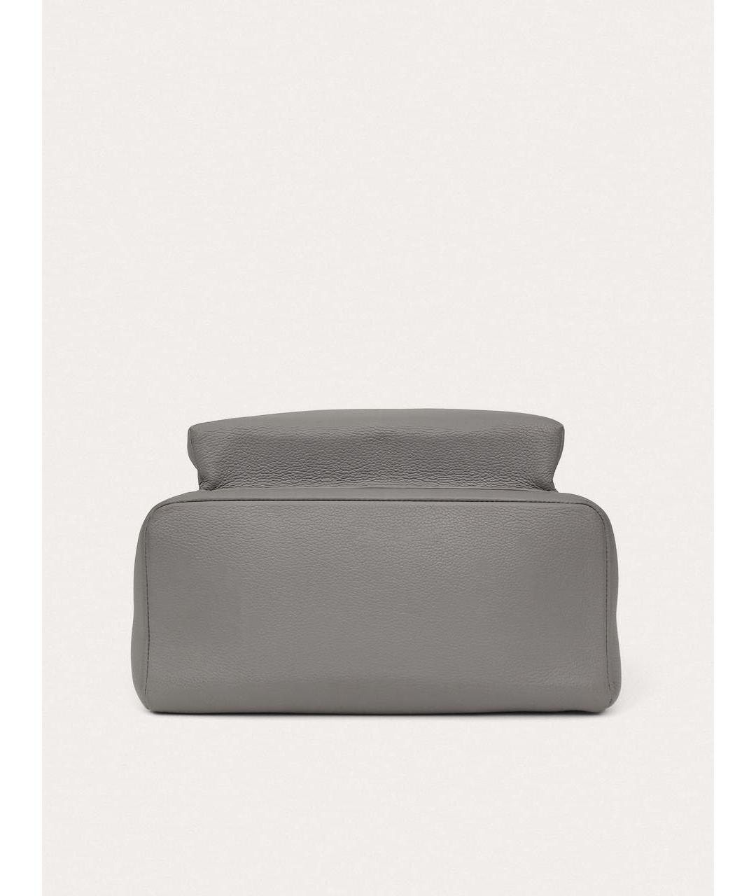 LOUIS VUITTON Серый кожаный рюкзак, фото 4