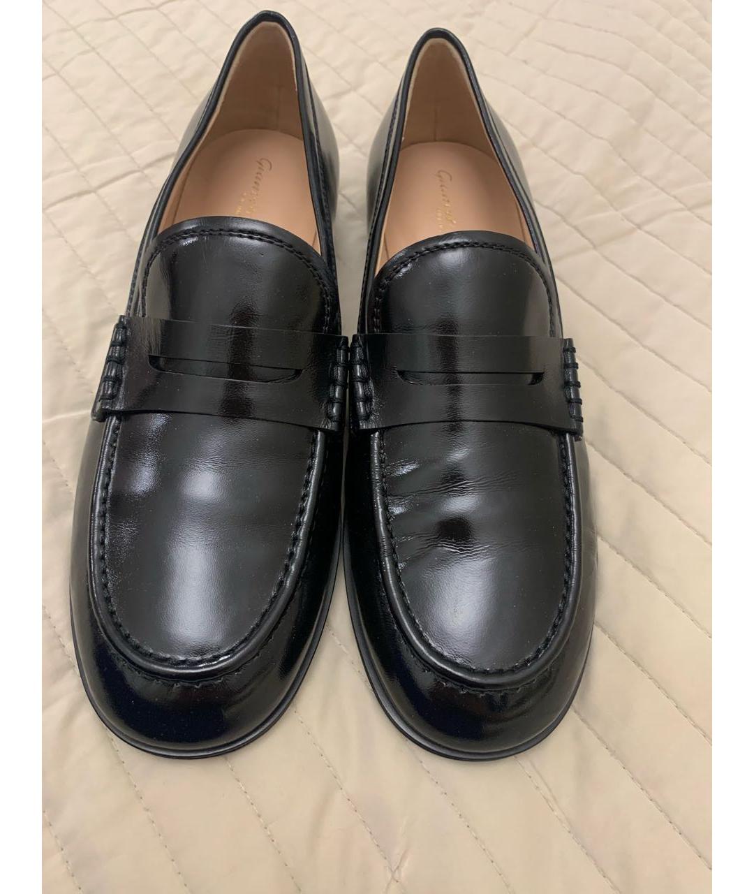 GIANVITO ROSSI Черные кожаные лоферы, фото 2