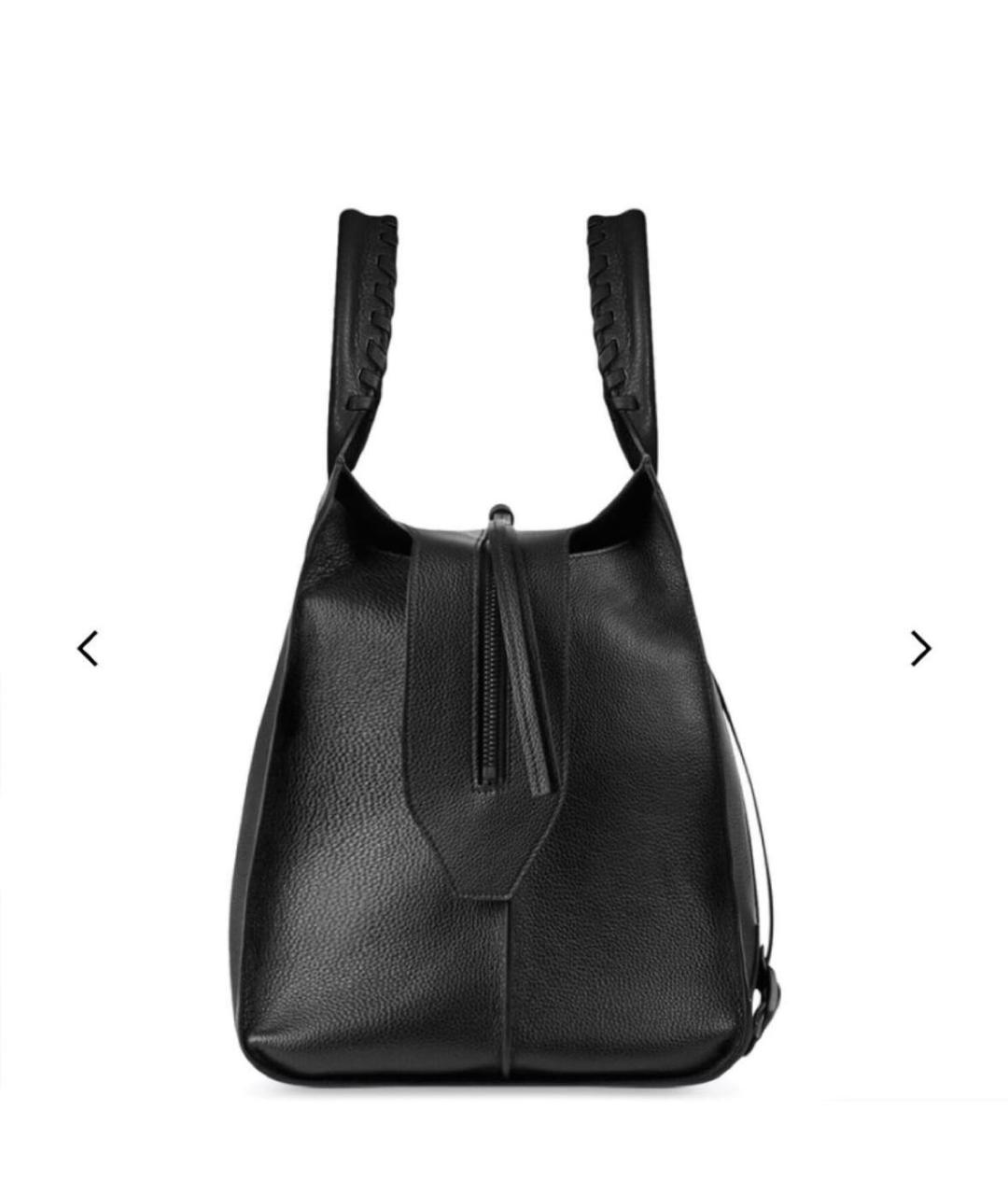 BALENCIAGA Черная кожаная сумка с короткими ручками, фото 5