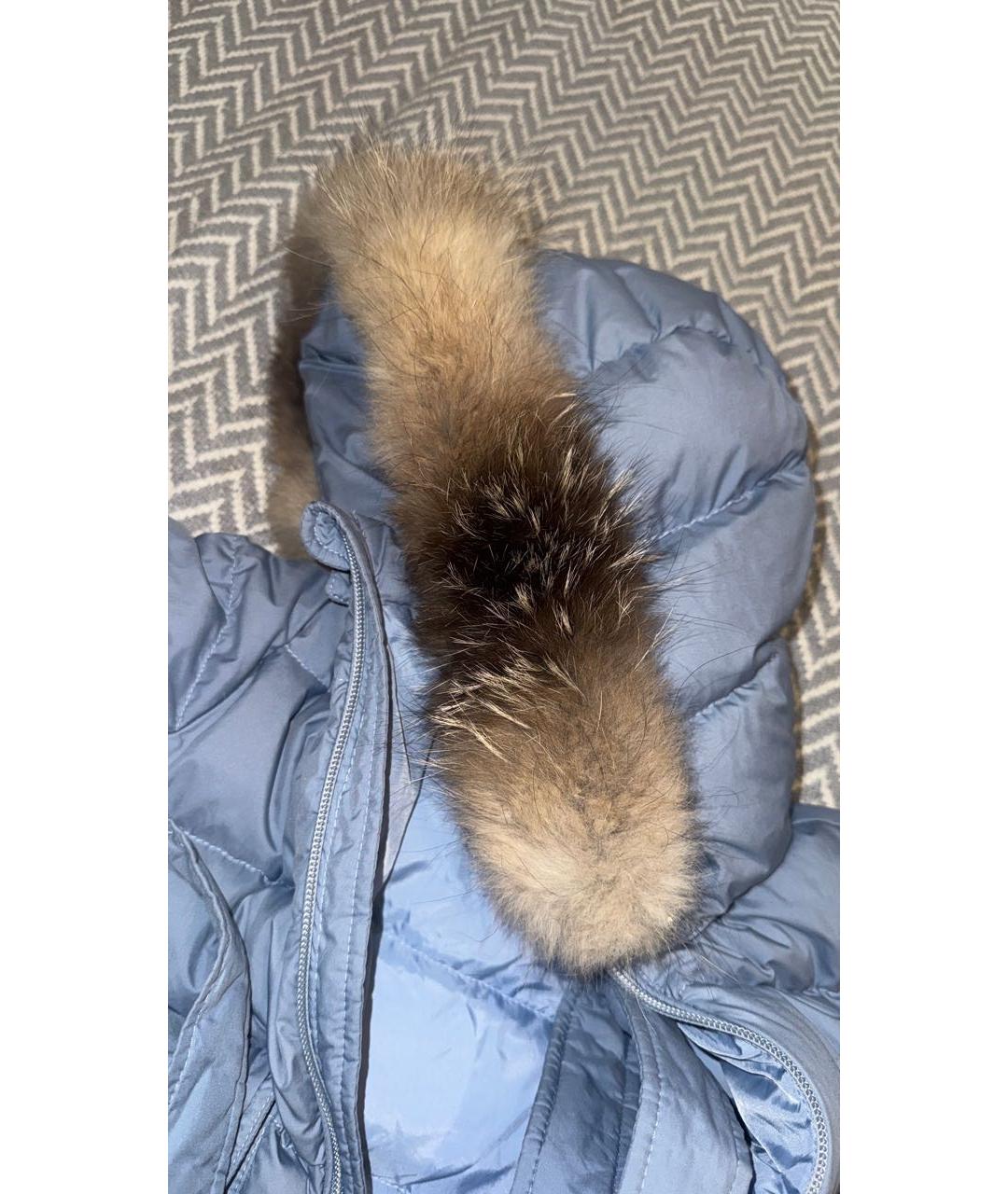 MONCLER KIDS Голубой полиэстеровый комбинезон, фото 7