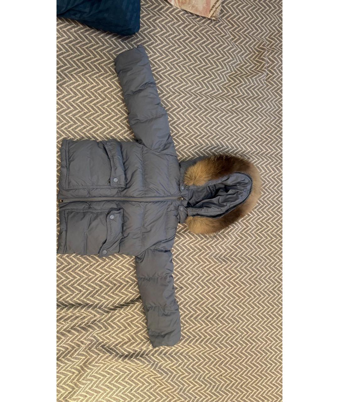 MONCLER KIDS Голубой полиэстеровый комбинезон, фото 3