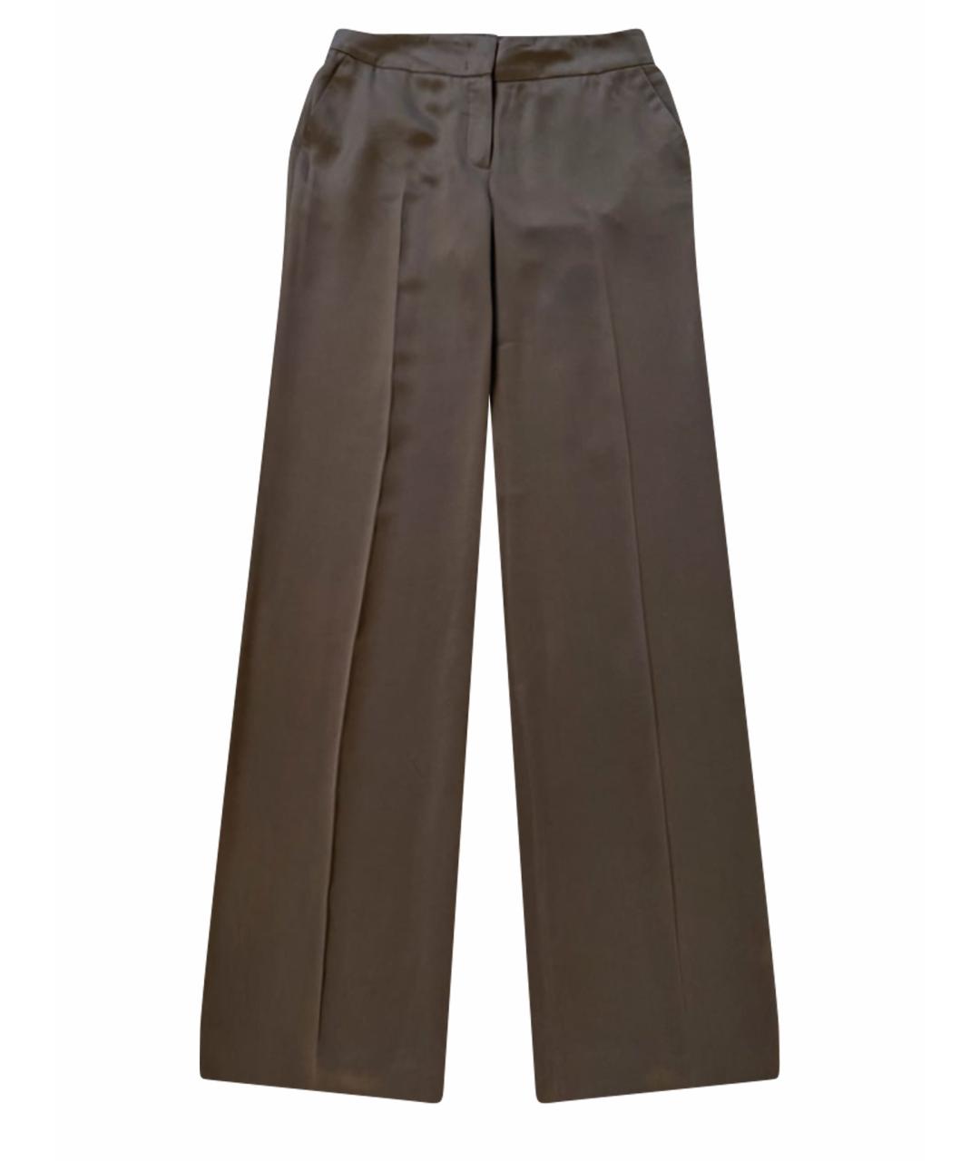 ESCADA Коричневые шелковые брюки широкие, фото 1