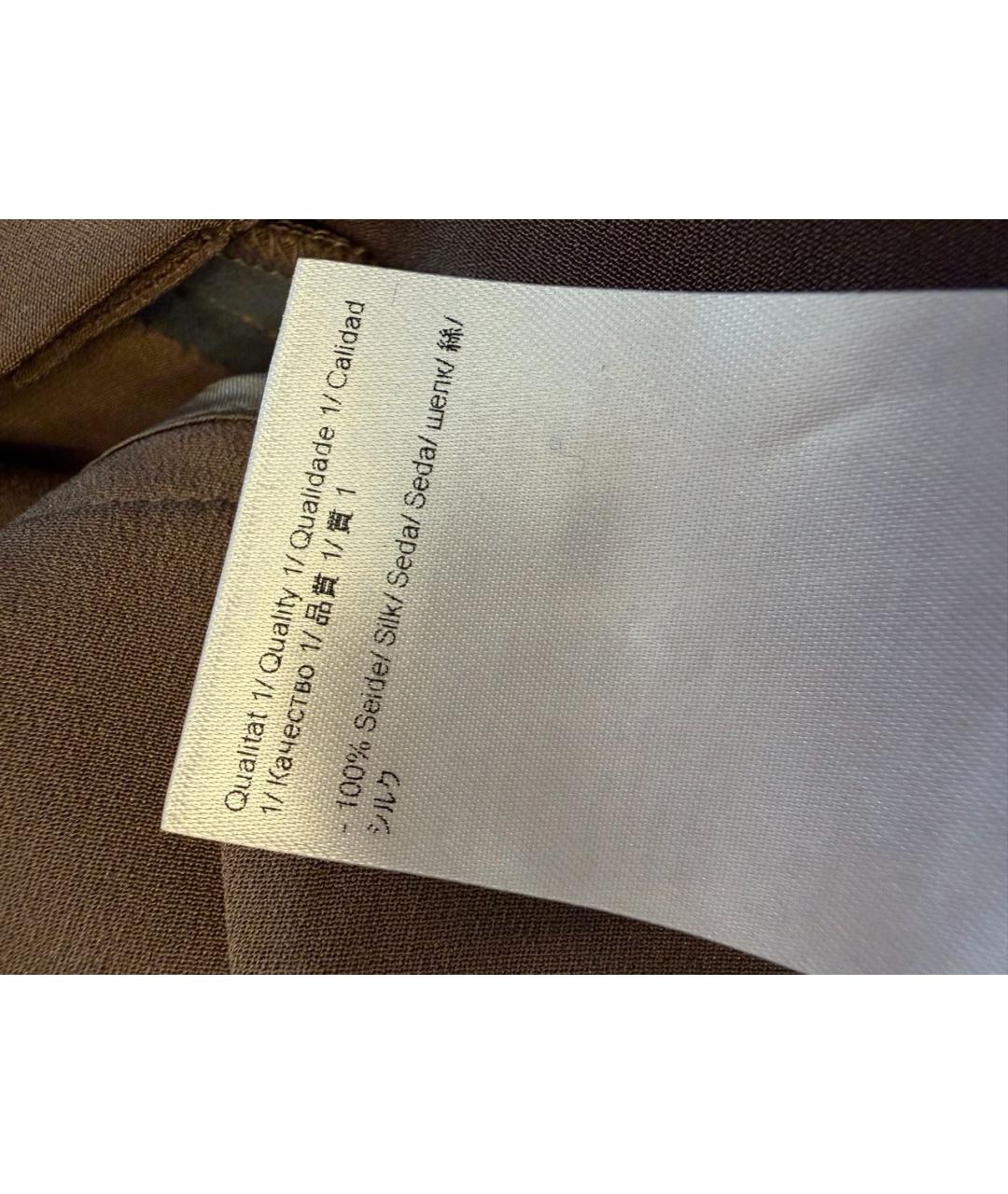 ESCADA Коричневые шелковые брюки широкие, фото 6