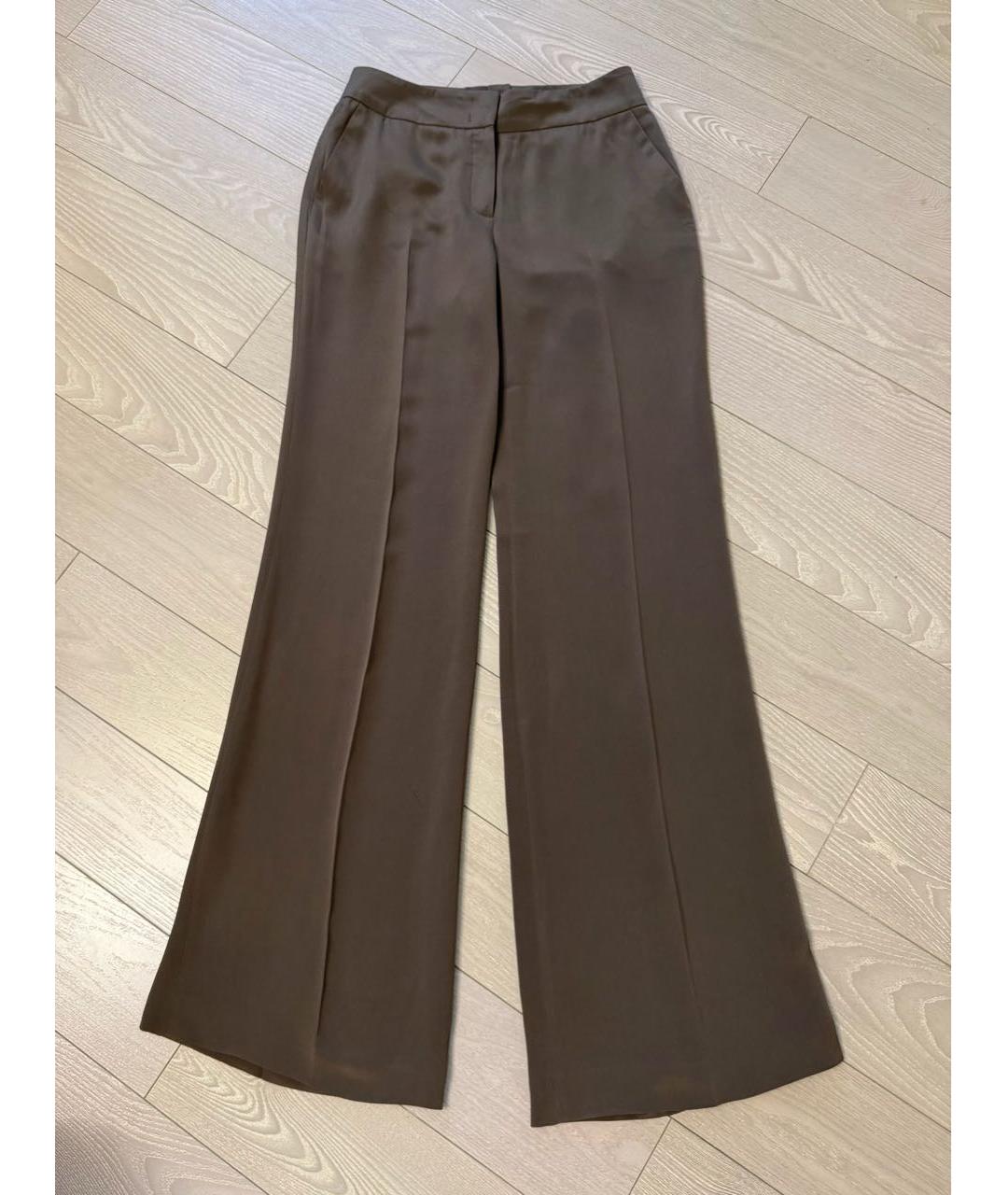 ESCADA Коричневые шелковые брюки широкие, фото 3