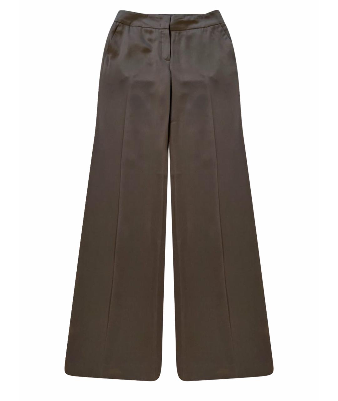 ESCADA Коричневые шелковые брюки широкие, фото 7