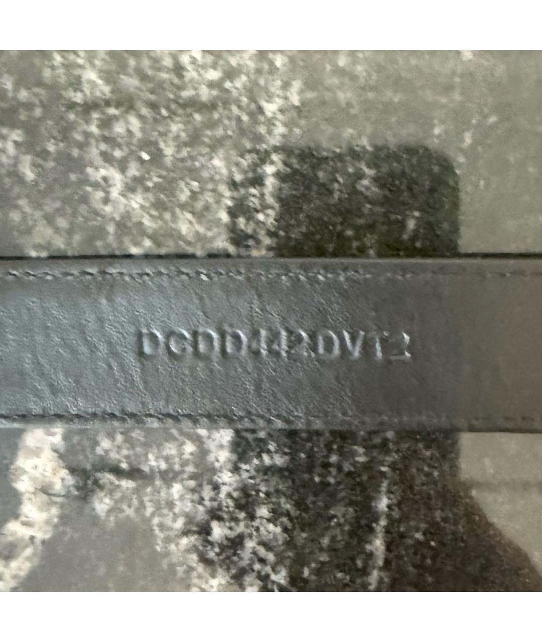 VERSACE Черный кожаный ремень, фото 3