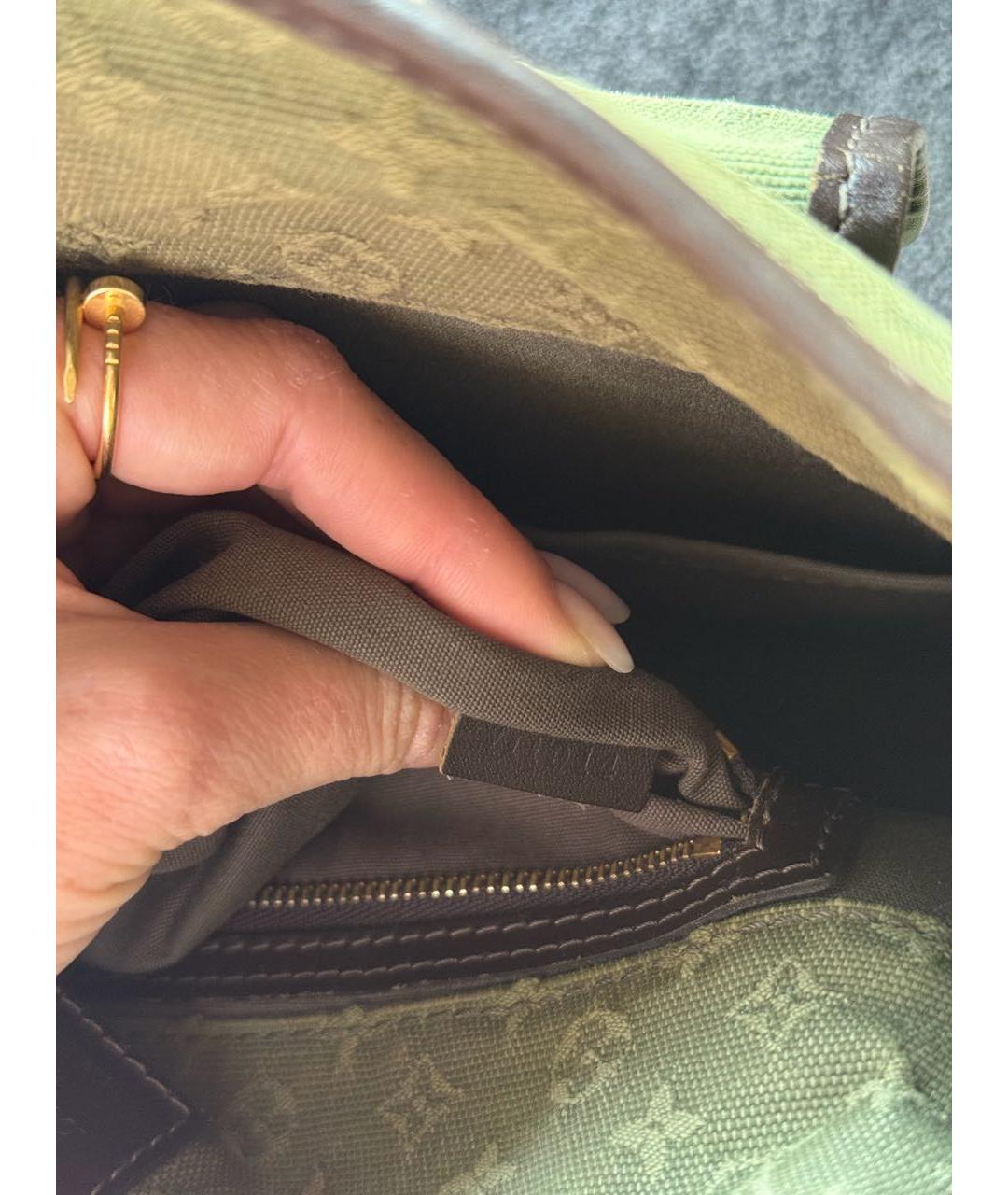 LOUIS VUITTON Хаки сумка через плечо, фото 6