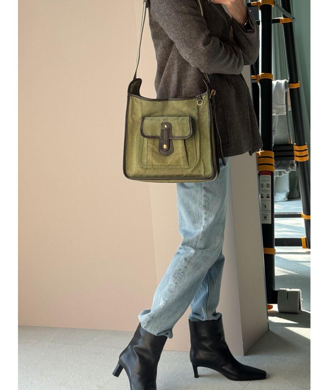 LOUIS VUITTON Хаки сумка через плечо, фото 5