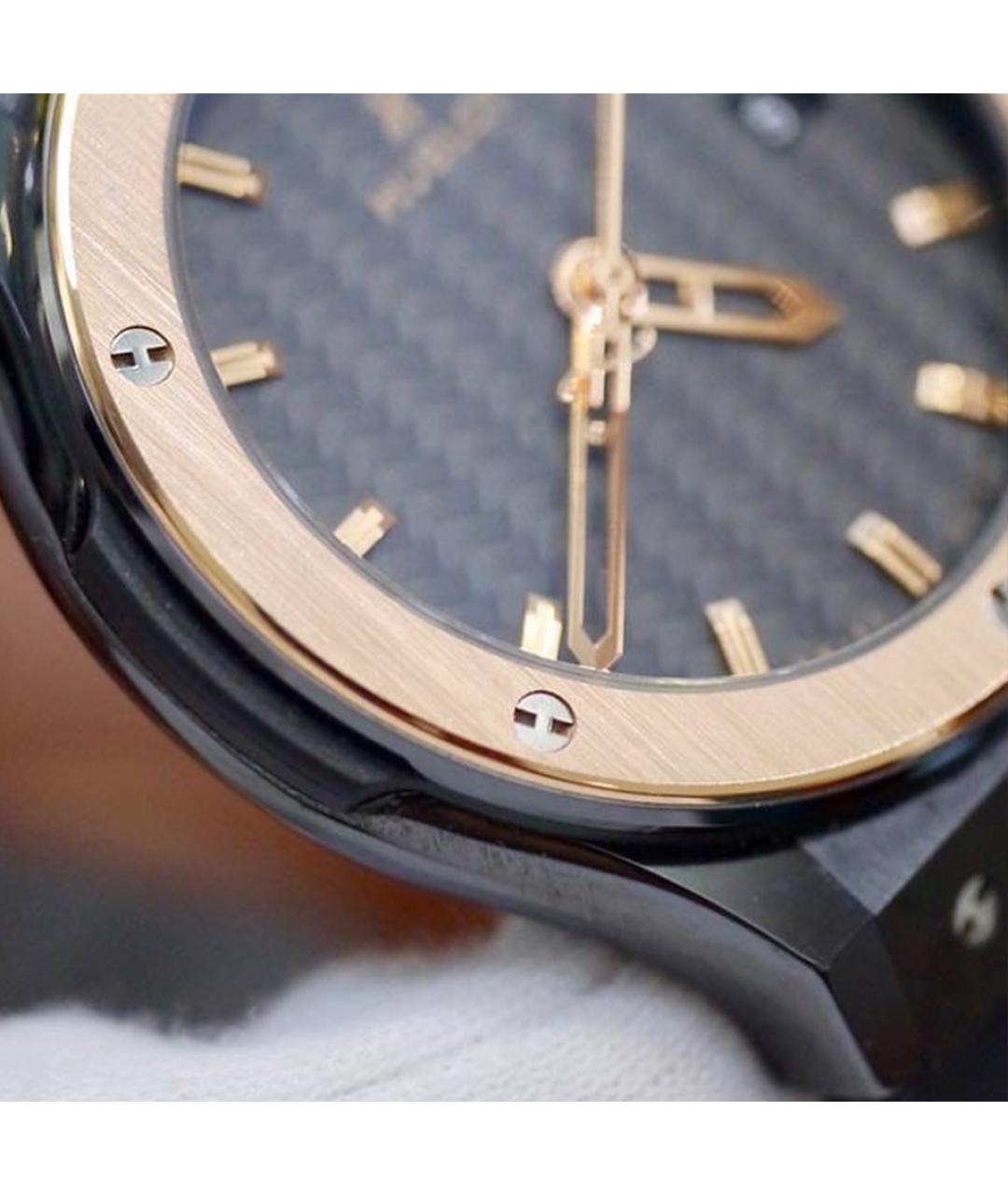 HUBLOT Черные керамические часы, фото 5