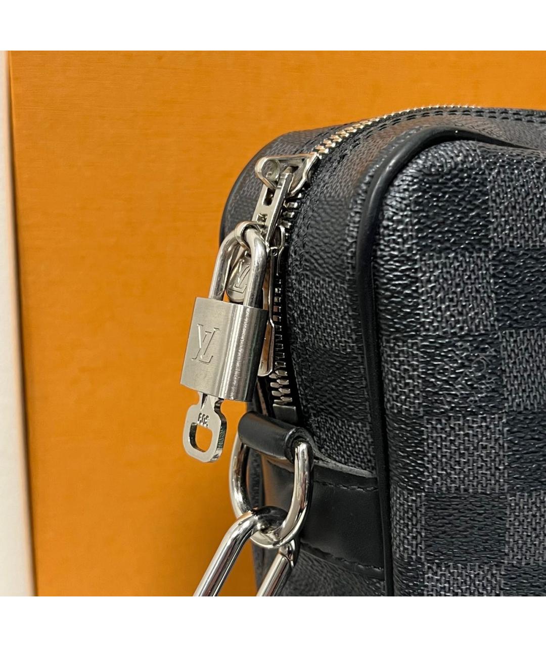 LOUIS VUITTON Черный портфель, фото 5