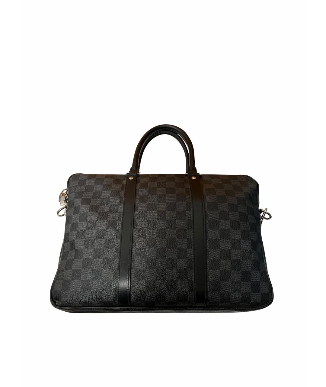 LOUIS VUITTON Черный портфель, фото 1