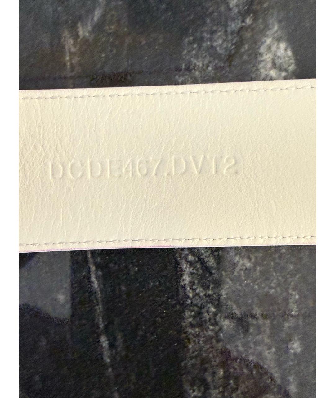 VERSACE Белый кожаный ремень, фото 4