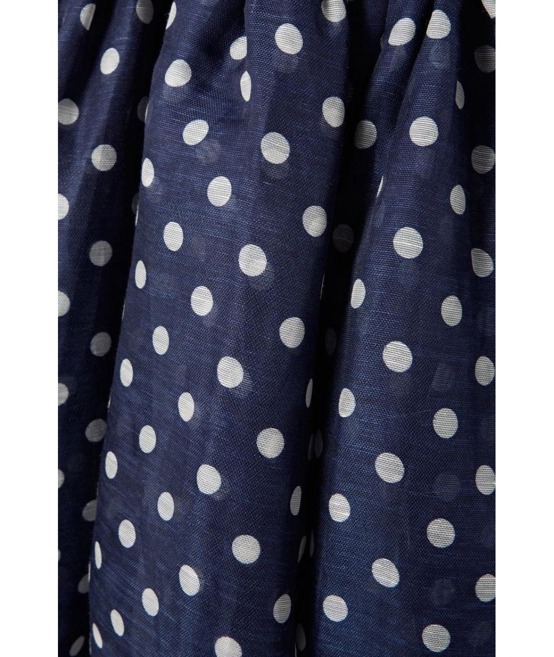 ZIMMERMANN Темно-синее льняное повседневное платье, фото 4