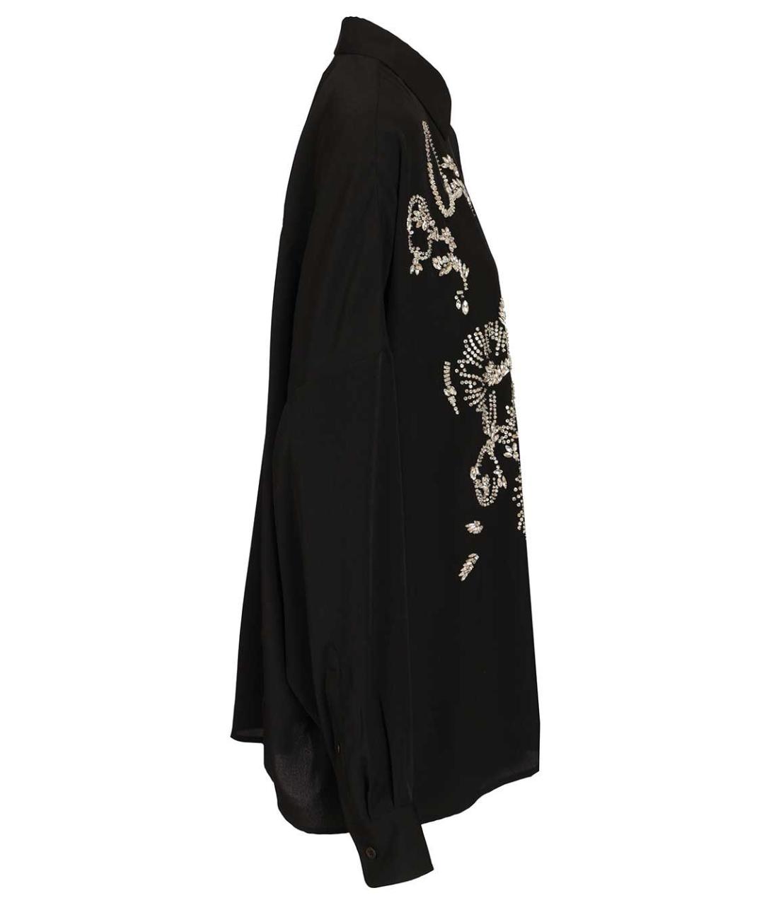 DRIES VAN NOTEN Черная полиэстеровая рубашка, фото 3